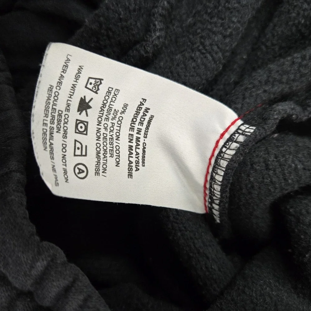 Jordan‎ Men Activewear Pants S Black Embroidered Sweatpants Colorblock Fleece
